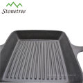 New Pre-Seasoned Pan Grill Gusseisen Square Grill Pan